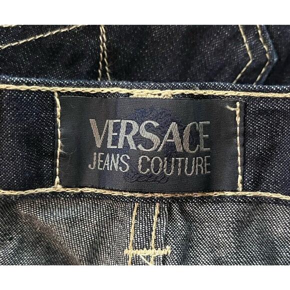 Versace Jeans Couture Dark Wash Women's High Rise Jeans Size 28/42 - Picture 2 of 5